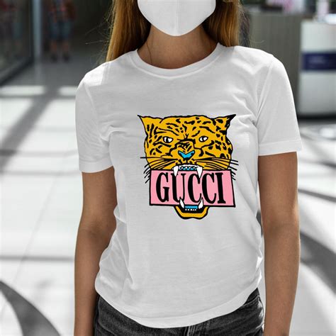 gucci blue shirts|Gucci tiger long sleeve shirt.